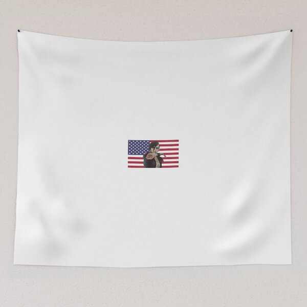 Item preview, Vi from Arcane in front of American Flag designed and sold by maelrusydesigns.