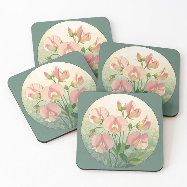 Item preview, Sweet Pea Birth Month Flower Elegance designed and sold by taiche.