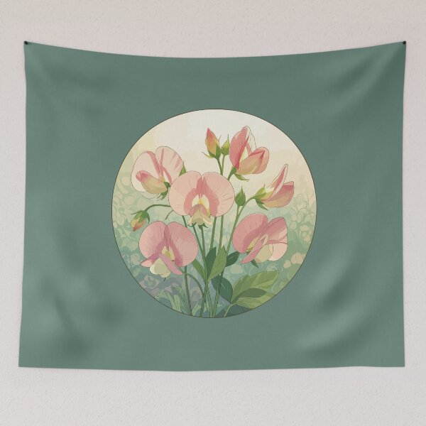 Item preview, Sweet Pea Birth Month Flower Elegance designed and sold by taiche.