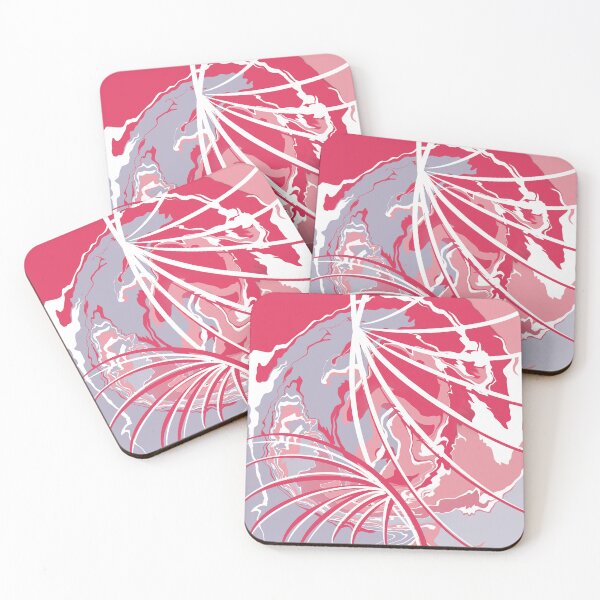 Item preview, Pink rose Flow globetrotter abstract colorful grey designed and sold by Susanna Schorr.