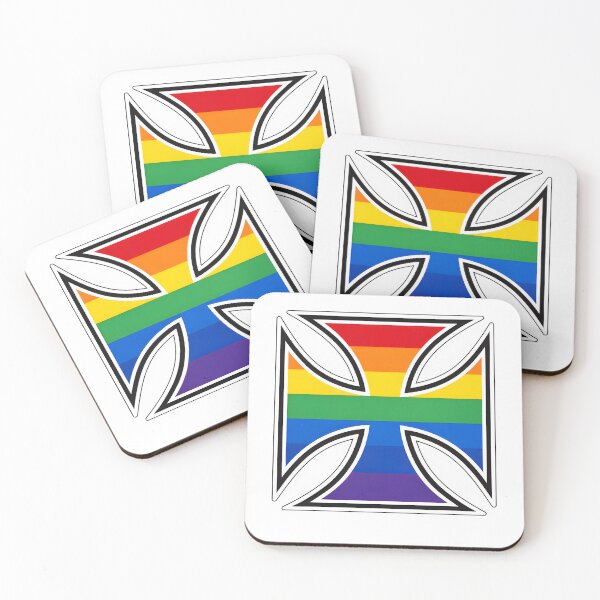 Item preview, Rainbow Biker Cross designed and sold by hundred stories.
