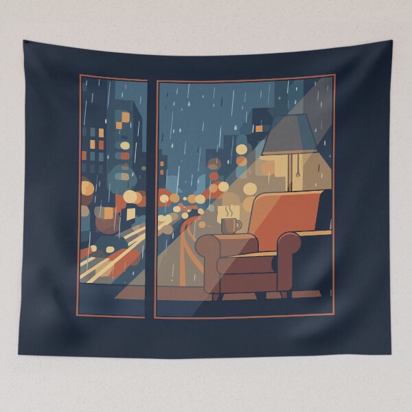 Item preview, Nights at home designed and sold by tigrootiger.