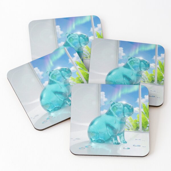 Item preview,  Frutiger Aero Gel Capybara Translucent Y2K Product Art designed and sold by CapyVerseStudio.