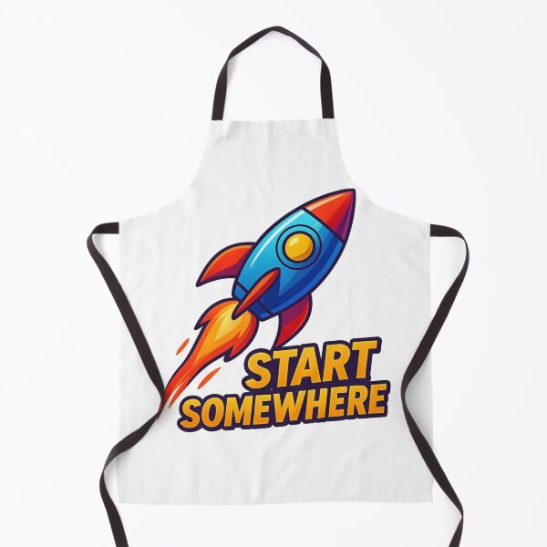 Item preview, Start Somewhere Rocket Motivation Sticker designed and sold by LumereAndCoeur.