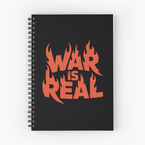 Item preview, War Is Real Flame Typography Anti-War Art designed and sold by cabana.space.