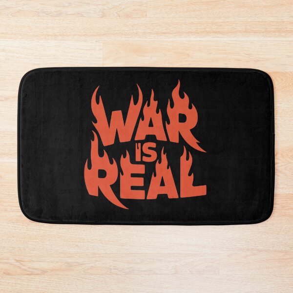 Item preview, War Is Real Flame Typography Anti-War Art designed and sold by cabana.space.
