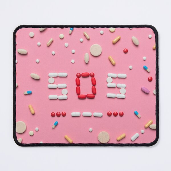 Item preview, SOS morse code with medical drugs and pills designed and sold by stevanovicigor.