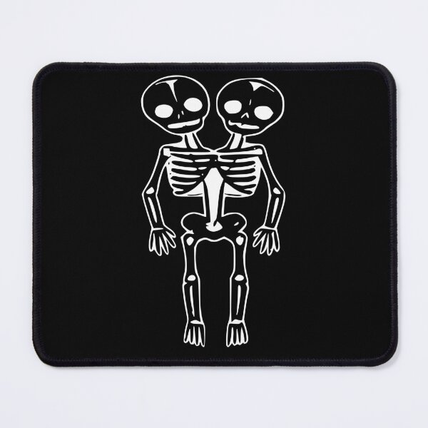 Item preview, Vintage Gothic Horror Oddities Twin Skeleton Graphic // White designed and sold by 3rd Eye Perceptions.