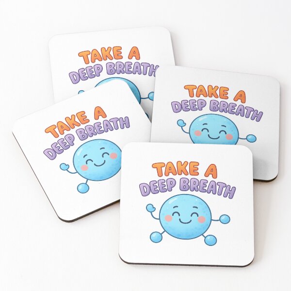Item preview, Take a Deep Breath Cute Calming Sticker designed and sold by LumereAndCoeur.