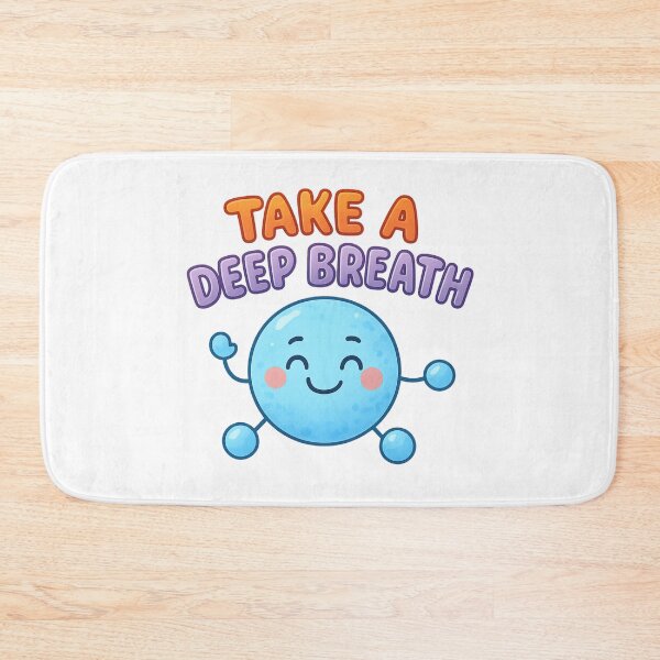 Item preview, Take a Deep Breath Cute Calming Sticker designed and sold by LumereAndCoeur.
