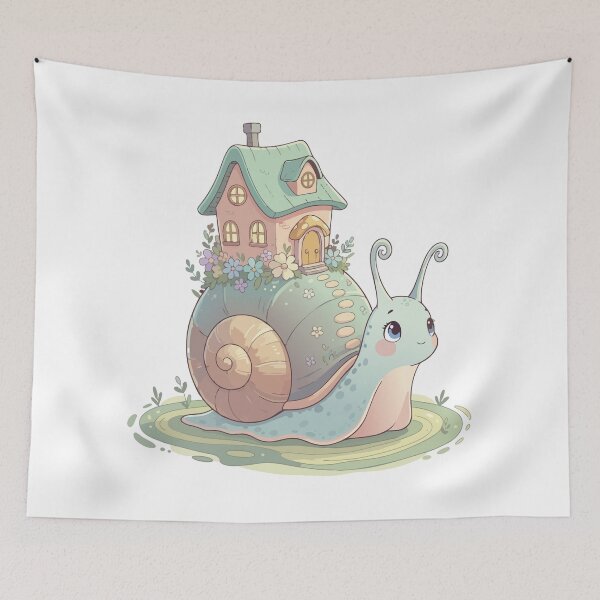 Item preview, Cute snail house designed and sold by tigrootiger.