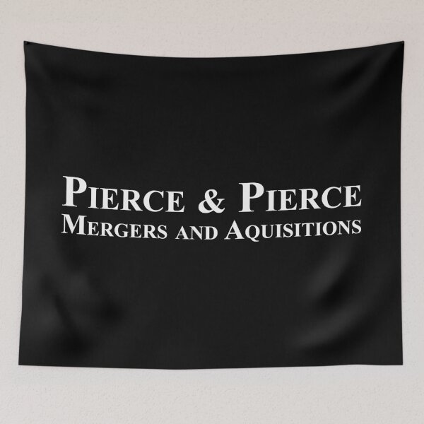 Item preview, Pierce & Pierce: as featured in American Psycho - white text designed and sold by WhiteShirtGuy.