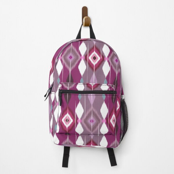 Item preview, Seamless patterm Purple-Pink-Rainy Season-ikat silk designed and sold by bykaewjai-art.