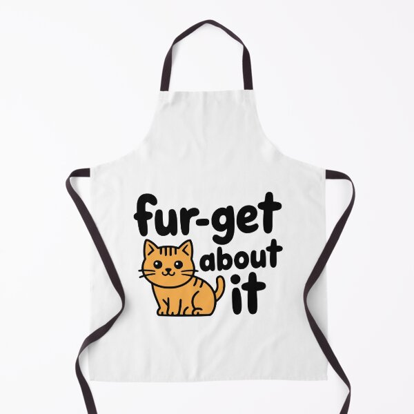 Item preview, Fur-Get About It – Cute Outline Cat Pun Gift designed and sold by PMCreative.
