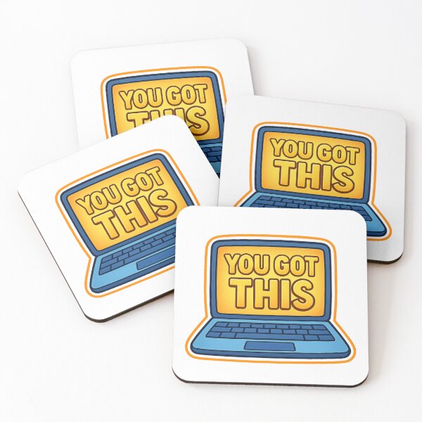 Item preview, You Got This Laptop Motivation Sticker designed and sold by LumereAndCoeur.
