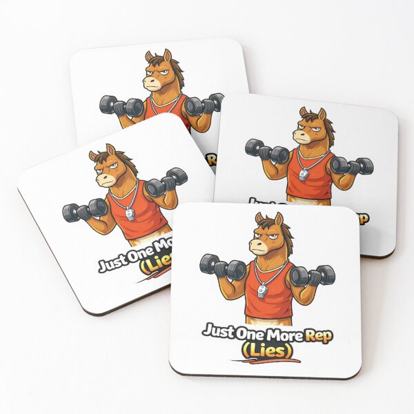 Item preview, Funny Gym Horse Meme – Just One More Rep (Lies) designed and sold by Gentlestate.