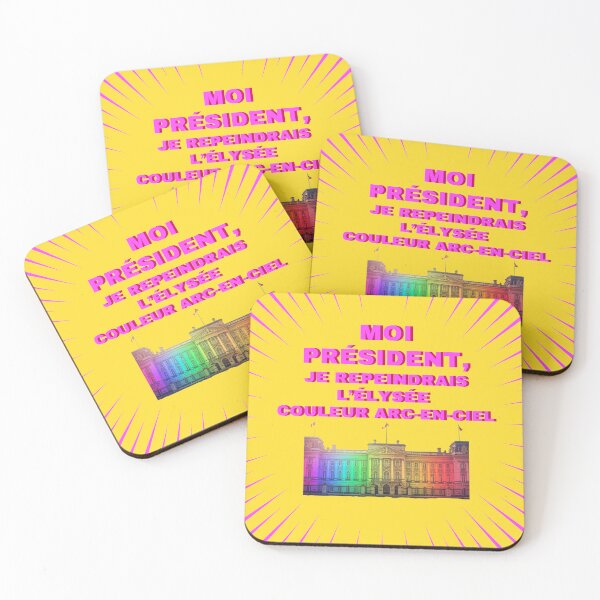 Item preview, If I were president, I would repaint the Elysée Palace in rainbow colours. designed and sold by Mademoiselle Bigoudis.
