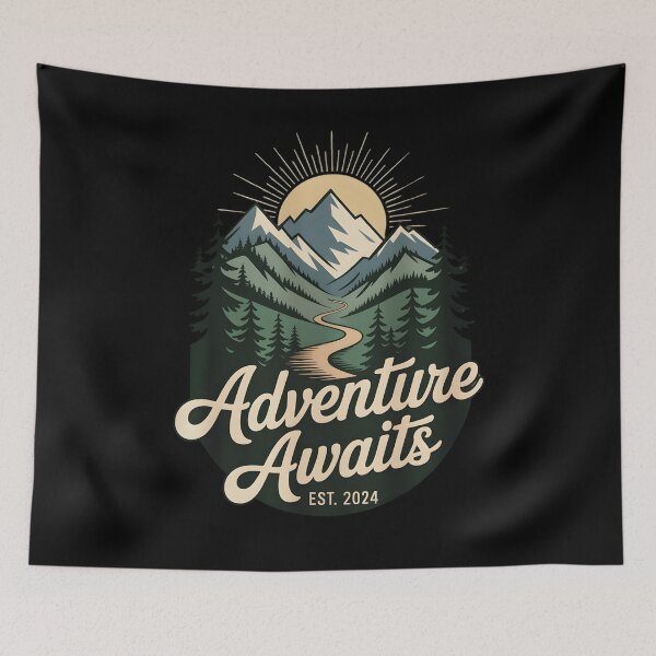 Item preview, Adventure Awaits Hiking designed and sold by Ink Magic.