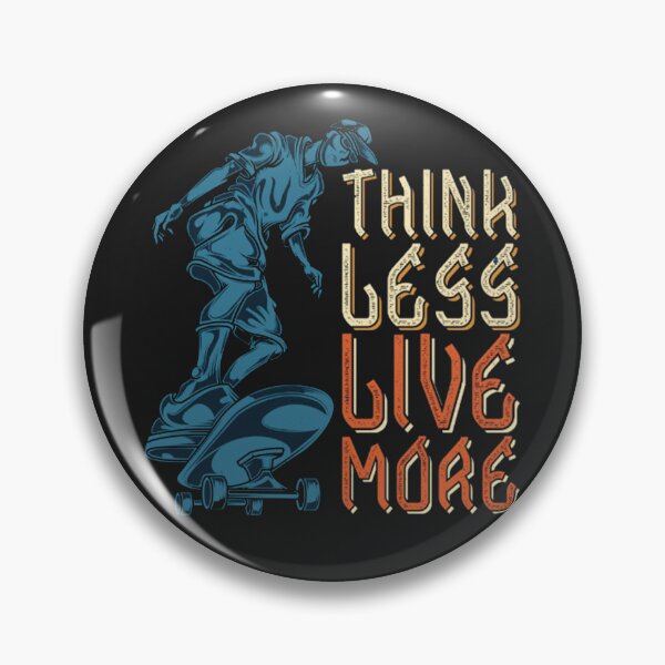 Item preview, Think Less Live More Minimalist Mantra designed and sold by The Curated Palett.