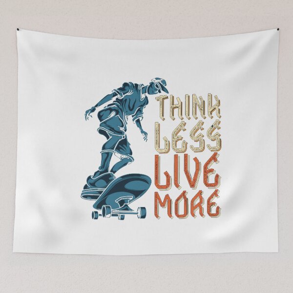 Item preview, Think Less Live More Minimalist Mantra designed and sold by The Curated Palett.
