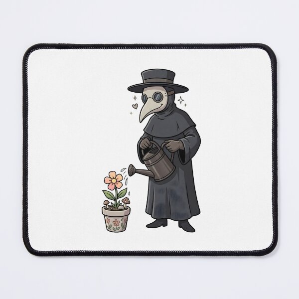 Item preview, Cute Plague Doctor Gardening and Watering Flowers designed and sold by Kvarny.