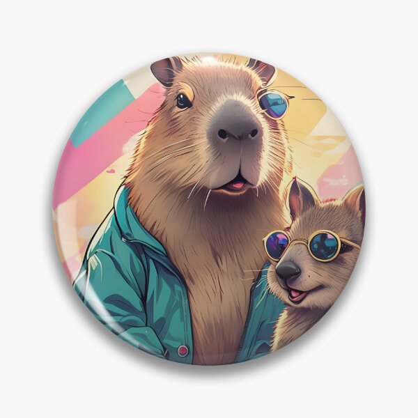 Item preview, 90s Skate Squad Capybara and Quokka designed and sold by Sybille-Yates.