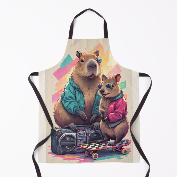Item preview, 90s Skate Squad Capybara and Quokka designed and sold by Sybille-Yates.