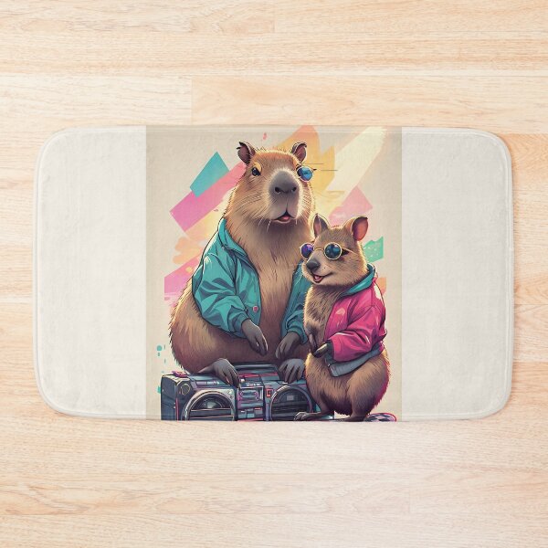 Item preview, 90s Skate Squad Capybara and Quokka designed and sold by Sybille-Yates.