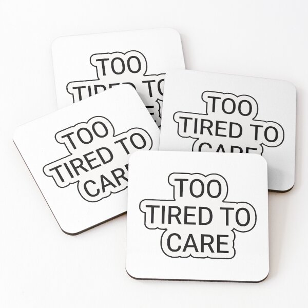 Item preview, Too Tired To Care Typography | Minimal Aesthetic Quote Design designed and sold by Morden-Design.