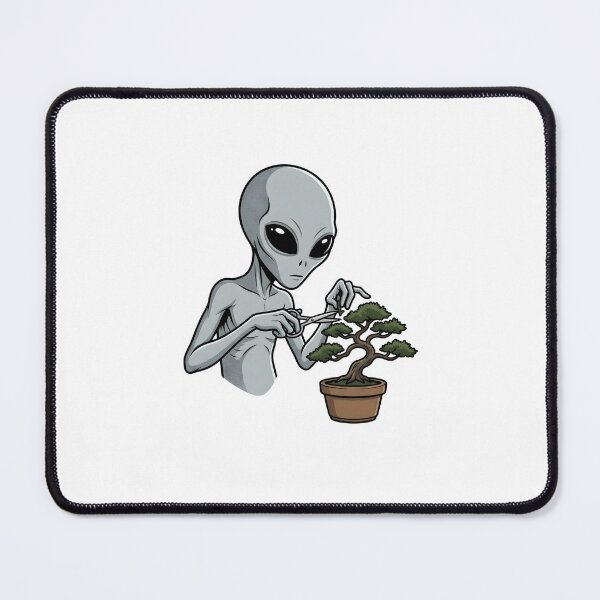Item preview, Zen Alien Grey Pruning a Miniature Bonsai Tree designed and sold by Kvarny.