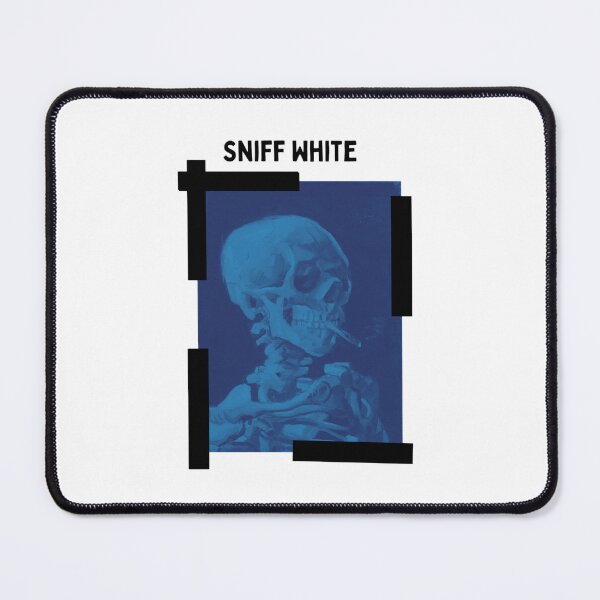 Item preview, Sniff White Vincent Van Gogh Smoking Skeleton Black  designed and sold by thecooltable.