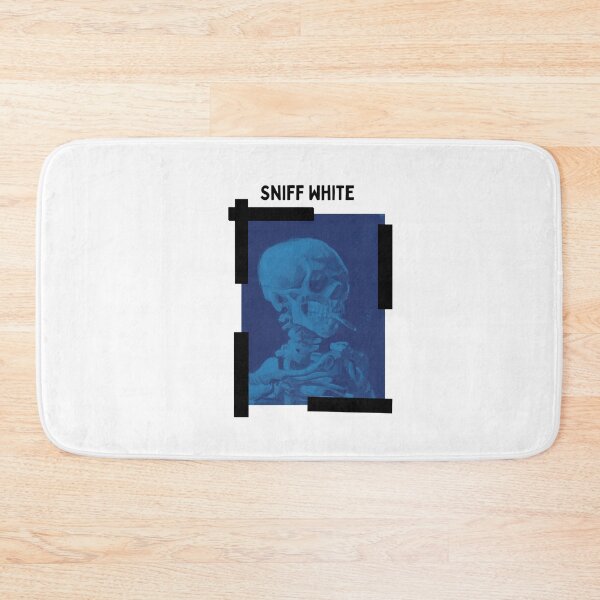Item preview, Sniff White Vincent Van Gogh Smoking Skeleton Black  designed and sold by thecooltable.