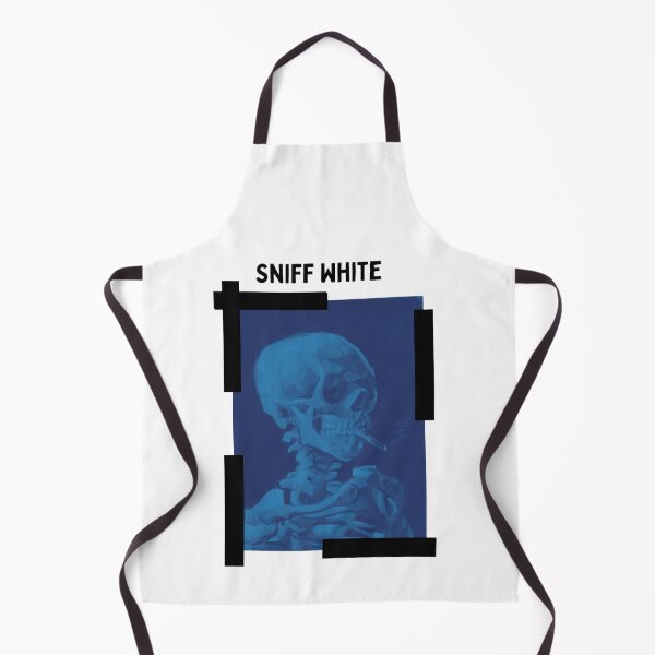 Item preview, Sniff White Vincent Van Gogh Smoking Skeleton Black designed and sold by thecooltable.
