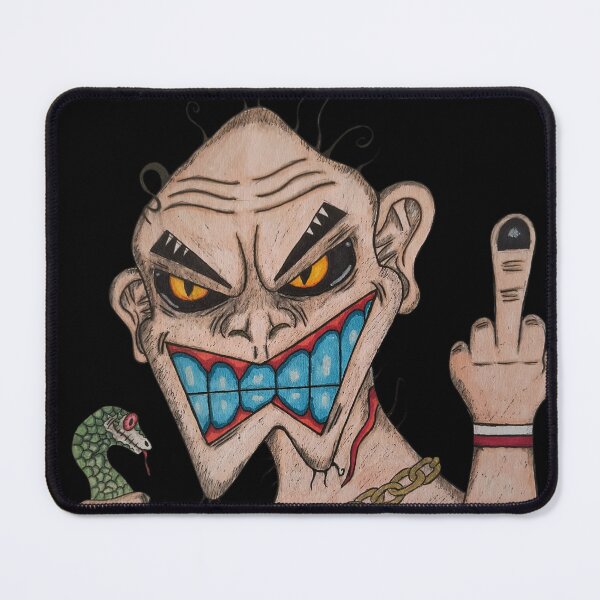Item preview, Rude Monster Middle Finger Snake designed and sold by GodsOfVice.