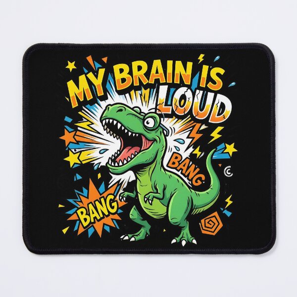 Item preview, ADHD Rex - My Brain Is Loud Screaming Dinosaur  designed and sold by WowDezign.