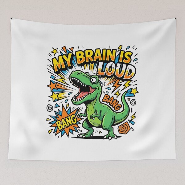 Item preview, ADHD Rex - My Brain Is Loud Screaming Dinosaur  designed and sold by WowDezign.