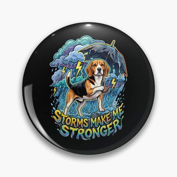 Item preview, Storms Make Me Stronger Beagle Resilience Funny Graphic Design designed and sold by Tong4130.