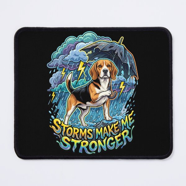 Item preview, Storms Make Me Stronger Beagle Resilience Funny Graphic Design designed and sold by Tong4130.