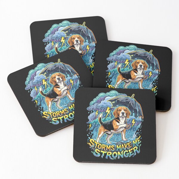 Item preview, Storms Make Me Stronger Beagle Resilience Funny Graphic Design designed and sold by Tong4130.