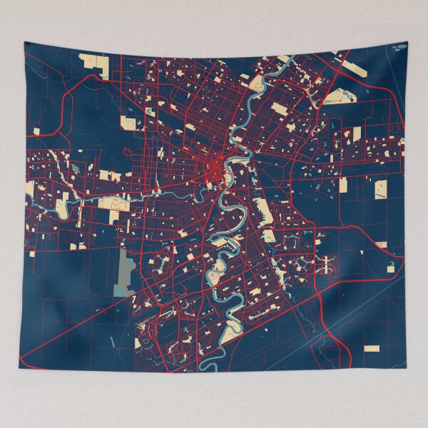 Item preview, Winnipeg City Map of Manitoba, Canada - Stencil designed and sold by deMAP.