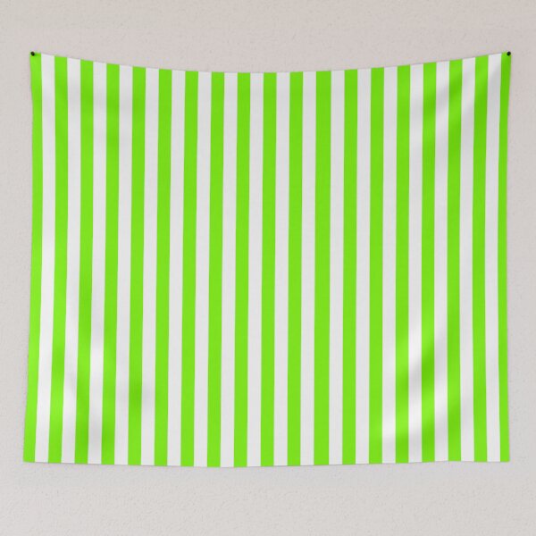Item preview, Lime Green Stripes Narrow Vertical Stripe Geometric Pattern designed and sold by ArtBIU.