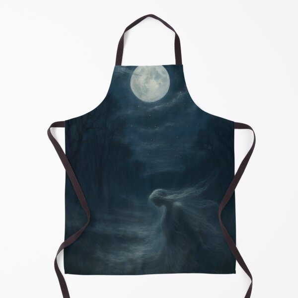 Item preview, Ghostly Figure In Moonlit Forest Surreal Night Fantasy Scene designed and sold by PandaTShirtShop.