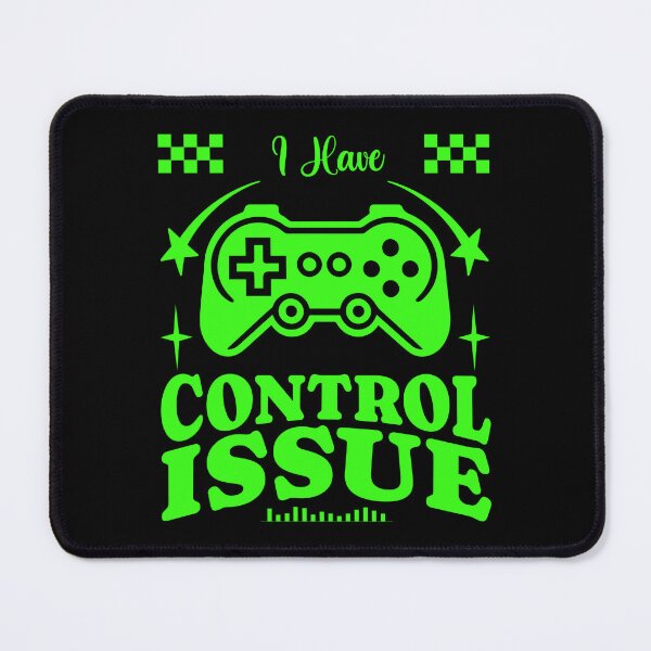 Item preview, I Have Control Issues Funny Neon Green Gaming Controller designed and sold by Abaseen.