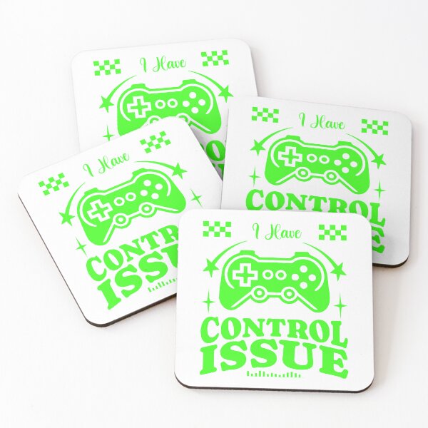 Item preview, I Have Control Issues  Funny Neon Green Gaming Controller designed and sold by Abaseen.