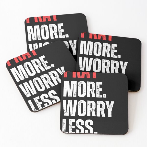 Item preview, PRAY MORE WORRY LESS designed and sold by Holy-Verse.