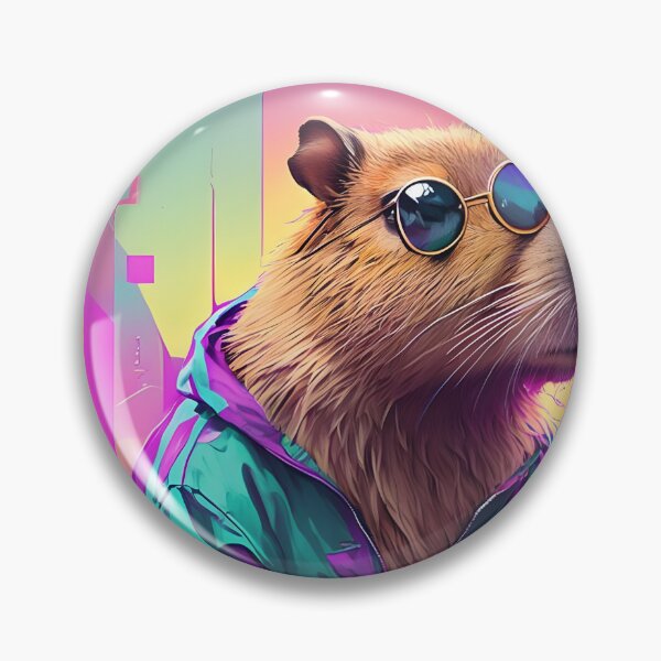 Item preview, Retro Windbreaker Capybara Chill designed and sold by Sybille-Yates.