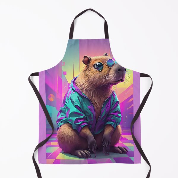 Item preview, Retro Windbreaker Capybara Chill designed and sold by Sybille-Yates.