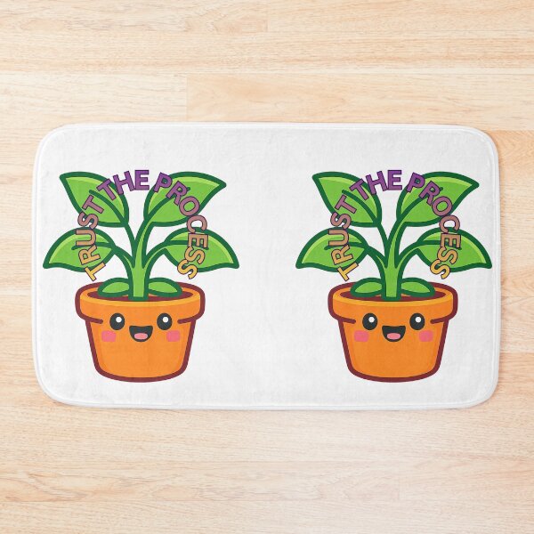 Item preview, Trust The Process Cute Plant Motivational Sticker designed and sold by LumereAndCoeur.