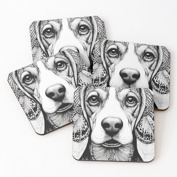 Item preview, Intricate beagle Portrait designed and sold by lautir.