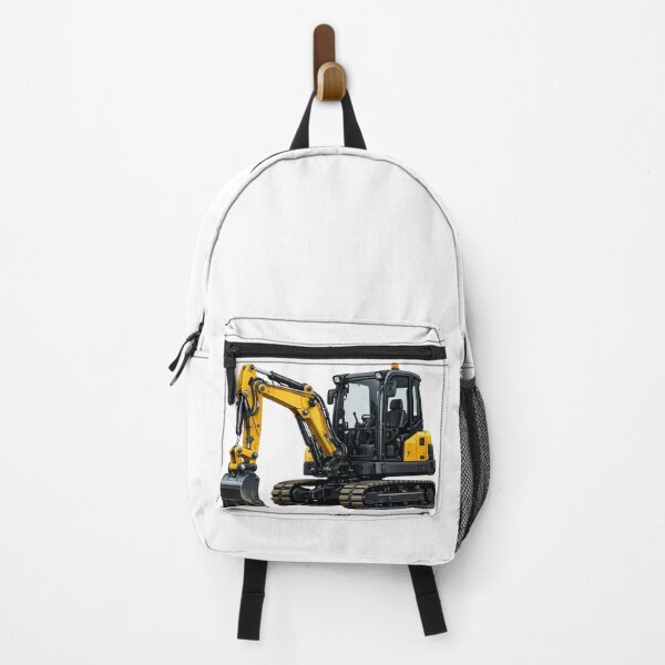 Item preview, Mini Yellow crawler Excavator Heavy Machinery Illustration designed and sold by Radekku.